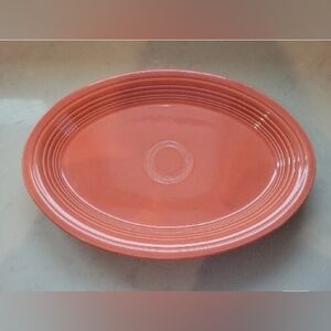 Fiestaware, "retired" Persimmon 13" Oval Platter